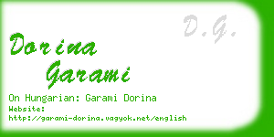 dorina garami business card